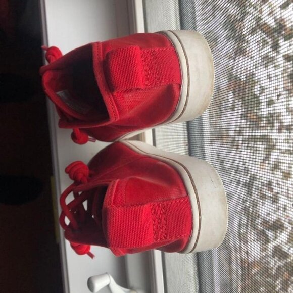 Sorel Red  Canvas Fashion Sneaker Size 7.5 - Picture 5 of 8